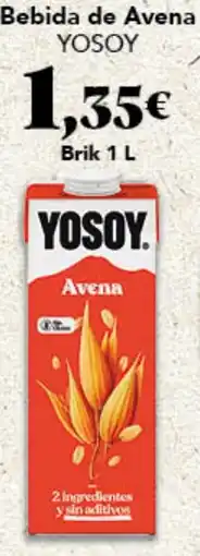 Gadis Yosoy bebida de avena oferta