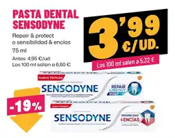 AhorraMas Sensodyne pasta dental repair & protect o sensibilidad & encías oferta