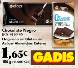 Gadis Ifa eliges chocolate negro oferta