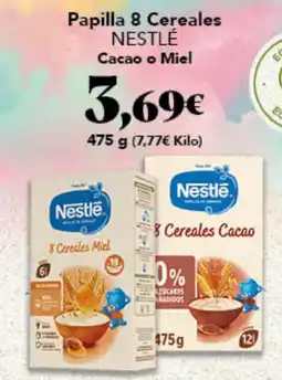 Gadis Nestlé Papilla 8 Cereales Cacao o Miel oferta