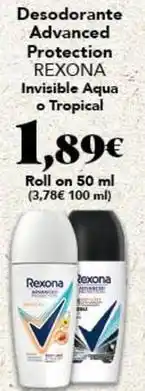 Gadis Rexona - desodorante advanced protection oferta