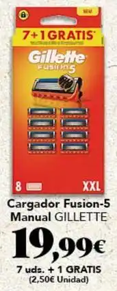 Gadis Gillette - cargador fusion-5 manual oferta
