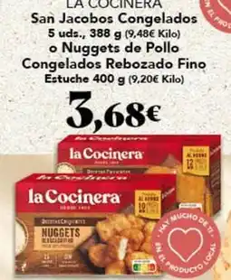 Gadis La cocinera - san jacobos congelados o nuggets de pollo congelados rebozado fino estuche oferta