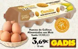Gadis Origen - huevos de gallinas alimentadas con maiz oferta