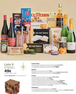 El Corte Inglés Destapa la huerta - lote 5 oferta