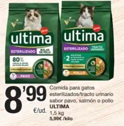 SPAR Fragadis ultima comida para gatos esterilizados/tracto urinario oferta
