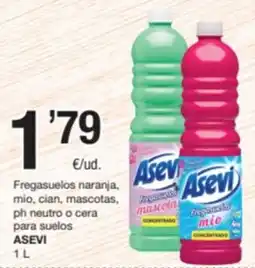 SPAR Fragadis Asevi fregasuelos naranja mio cian mascotas oferta