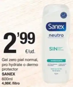 SPAR Fragadis Sanex neutro gel zero piel normal oferta