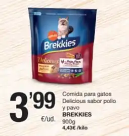 SPAR Fragadis Brekkies comida para gatos Delicious sabor pollo y pavo oferta