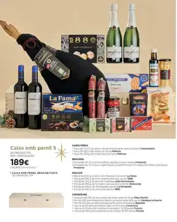 El Corte Inglés Claro - caixa amb pernil oferta