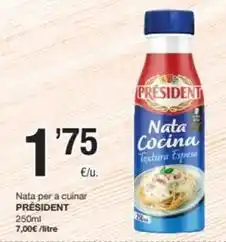 SPAR Fragadis Président - nata per a cuinar oferta