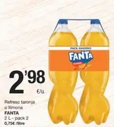 SPAR Fragadis Fanta - refresc taronja o llimona oferta