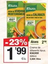 SPAR Fragadis Knorr - crema de diferents tipus oferta