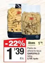 SPAR Fragadis Garofalo - pasta de diferents tipus oferta