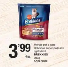SPAR Fragadis Brekkies - menjar per a gats delicious sabor pollastre i gall dindi oferta