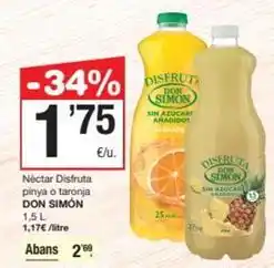 SPAR Fragadis Don simón - néctar disfruta pinya o taronja oferta