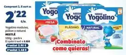 SPAR Fragadis Nestlé - yogolino maduixa, platano o natural oferta
