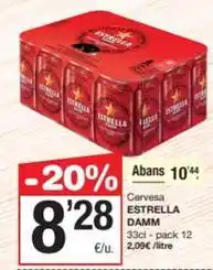 SPAR Fragadis Estrella damm - cervesa oferta