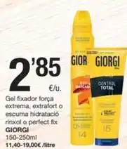SPAR Fragadis Giorgi - gel fixador força extrema oferta