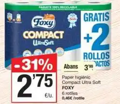 SPAR Fragadis Foxy - paper higienic compact ultra soft oferta
