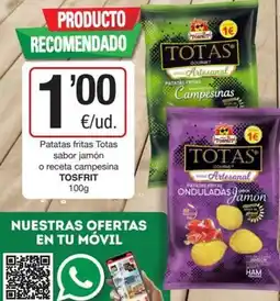 SPAR Fragadis Tosfrit - patatas fritas totas sabor jamon o receta campesina oferta