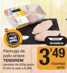SPAR Fragadis Tendrem - pechuga de pollo entera oferta