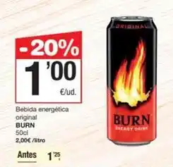 SPAR Fragadis Burn - bebida energética original oferta