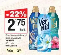 SPAR Fragadis Vernel - suavizante cielo azul, blue o maldivas oferta