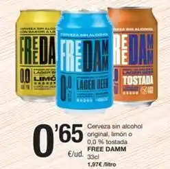 SPAR Fragadis Free damm - cerveza sin alcohol original oferta
