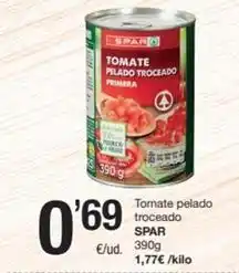 SPAR Fragadis Spar - tomate pelado troceado oferta