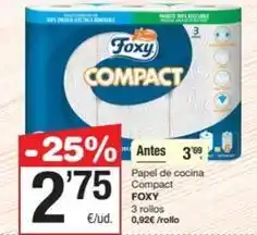 SPAR Fragadis Foxy - papel de cocina compact oferta