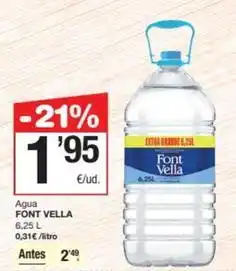 SPAR Fragadis Font vella - agua oferta