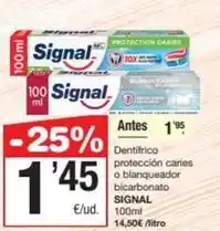 SPAR Fragadis Signal - dentífrico proteccion caries o blanqueador bicarbonato oferta