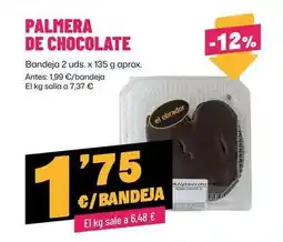 AhorraMas Obrador - palmera de chocolate oferta