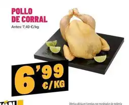 AhorraMas Pollo de corral oferta