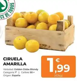 SPAR Gran Canaria Origen - ciruela amarilla oferta