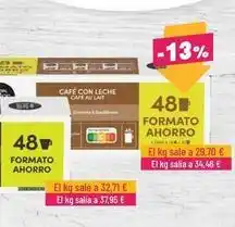AhorraMas Cafe con leche oferta