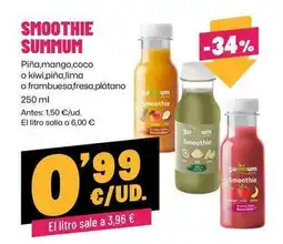 AhorraMas Piña, mango, coco o kiwipiña, lima o frambuesa/fresa, platano oferta