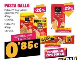 AhorraMas Gallo - pasta oferta