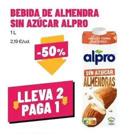 AhorraMas Alpro - bebida de almendra sin azucar oferta