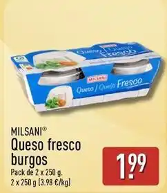 ALDI Milsani - queso fresco burgos oferta