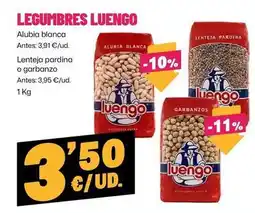 AhorraMas Luengo - lentejas pardina o garbanzo oferta