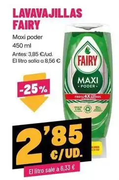 AhorraMas Fairy - lavavajillas oferta