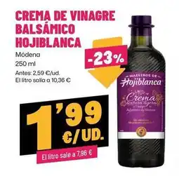 AhorraMas Hojiblanca - crema de vinagre balsamico oferta