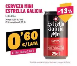 AhorraMas Estrella galicia - cerveza mini oferta