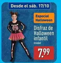 ALDI Disfraz de halloween infantil oferta