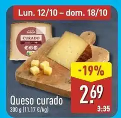 ALDI Queso curado oferta