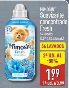 ALDI Mimosín - suavizante concentrado fresh oferta