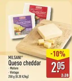 ALDI Milsani - queso cheddar oferta