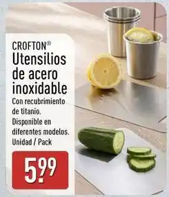 ALDI Crofton - utensilios de acero inoxidable oferta